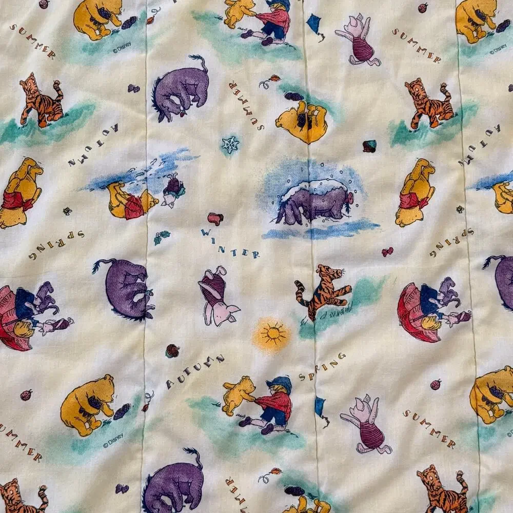 Disney Winnie the Pooh Four Seasons Twin Reversible Comforter Piglet 80